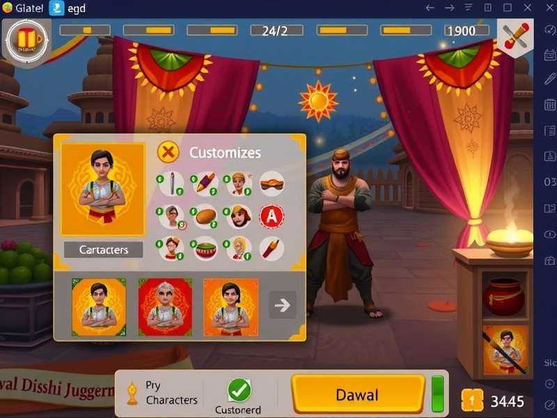 Indian Carrom Ace Game Interface